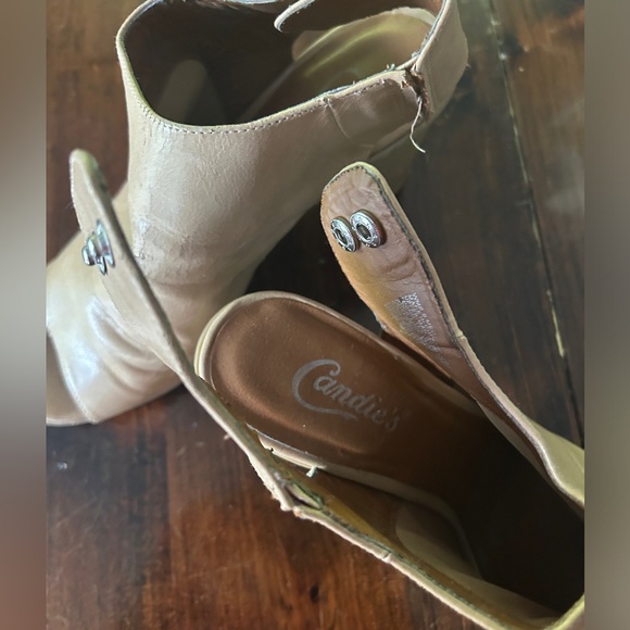 Candies Open-Toe Wooden Heels - Picture 1 of 7